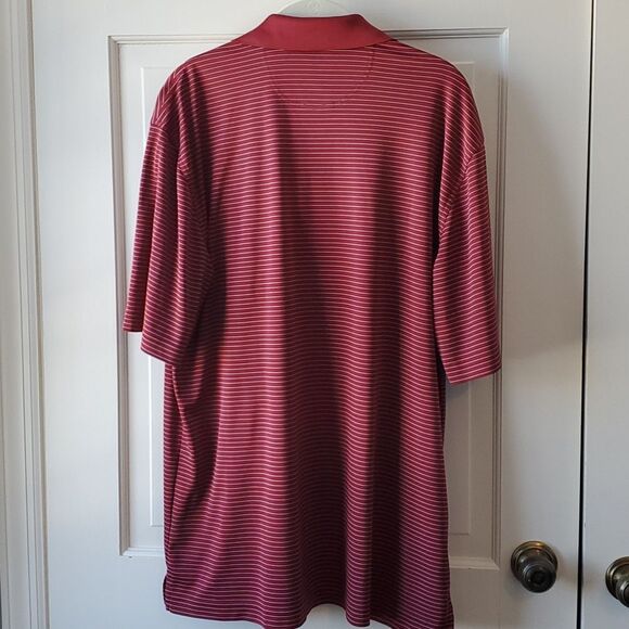 GREG NORMAN GOLF POLO SHIRT CONGRESSIONAL COUNTRY CLUB RUST RED SIZE LARGE - Picture 6 of 6